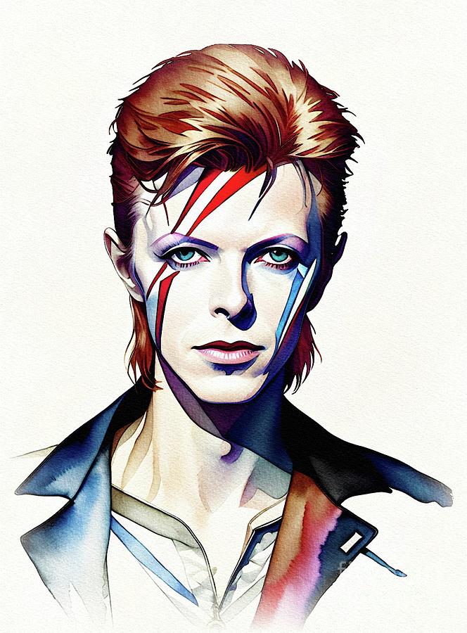 David Bowie, Music Star Painting by John Springfield - Fine Art America