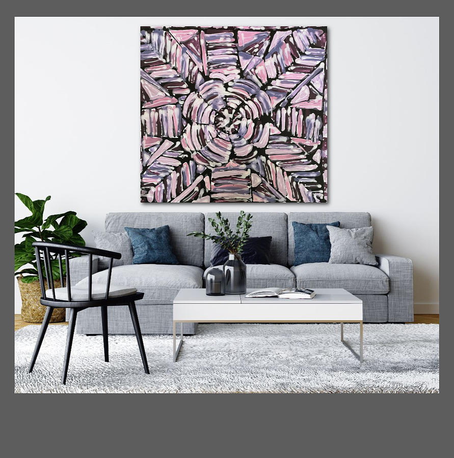Abstract Painting - Divine Tangles by Baljit Chadha Abstract Painting - Divine Tangles by Baljit Chadha