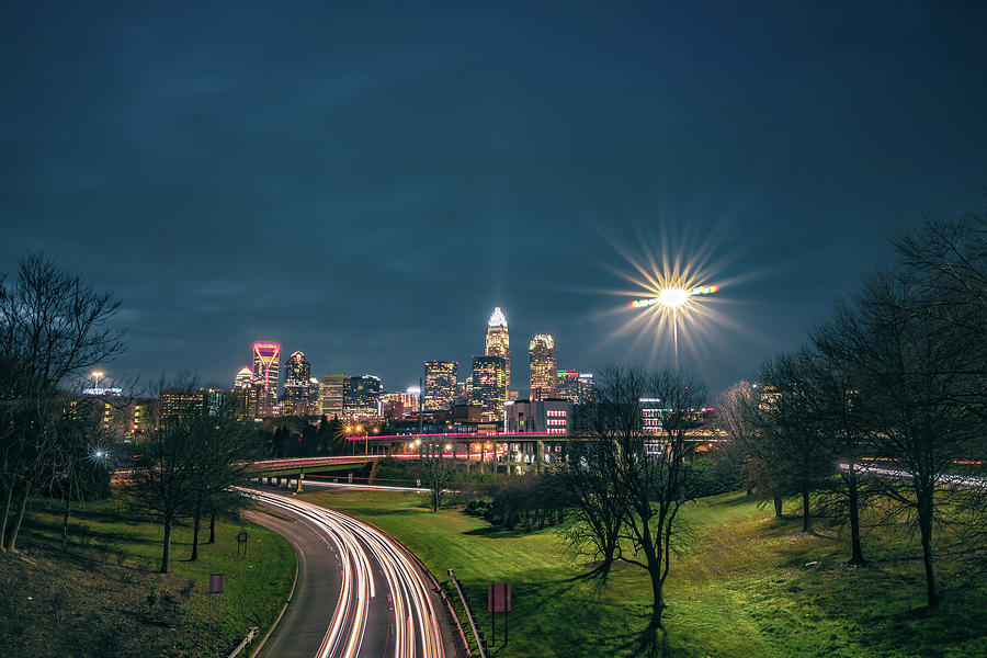 Downtown of Charlotte North Carolina skyline  #12 Photograph by Alex Grichenko
