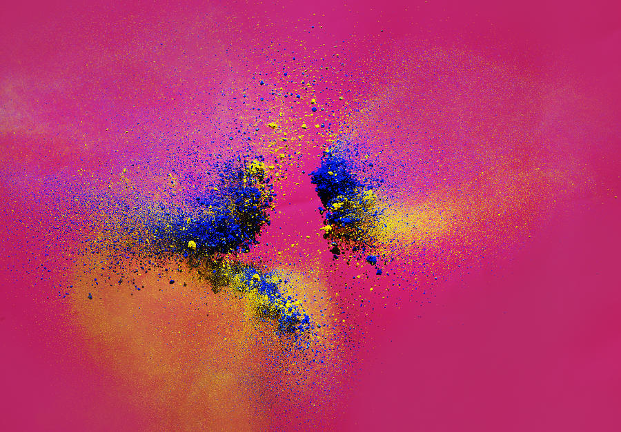 Explosion Of Colored Powder #12 Photograph by Henrik Sorensen