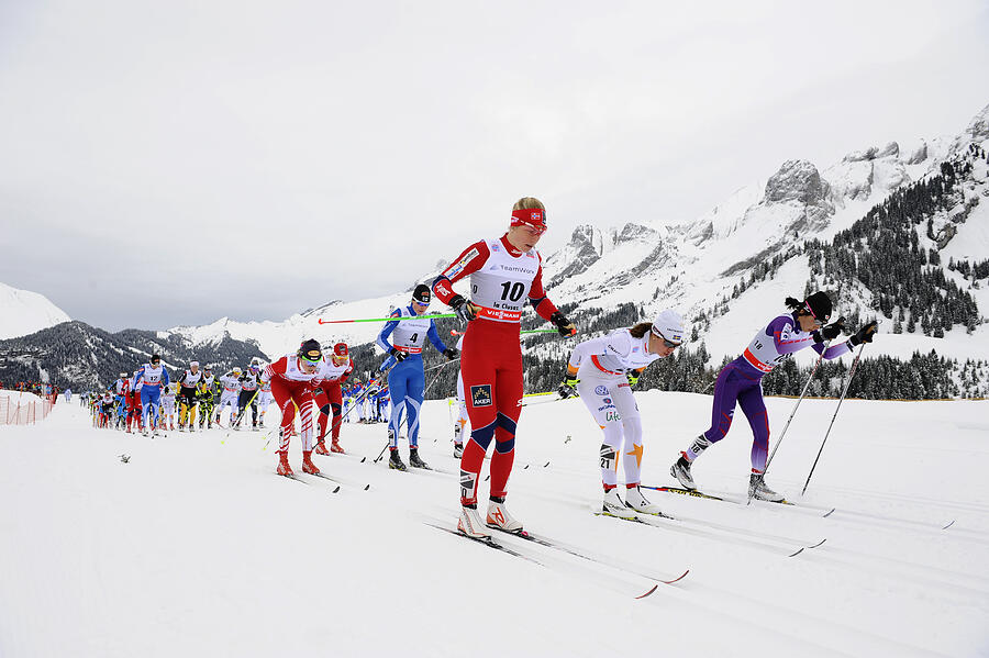 FIS World Cup - Cross Country - Womens 10km Mass Start #12 Photograph by Alain Grosclaude/Agence Zoom