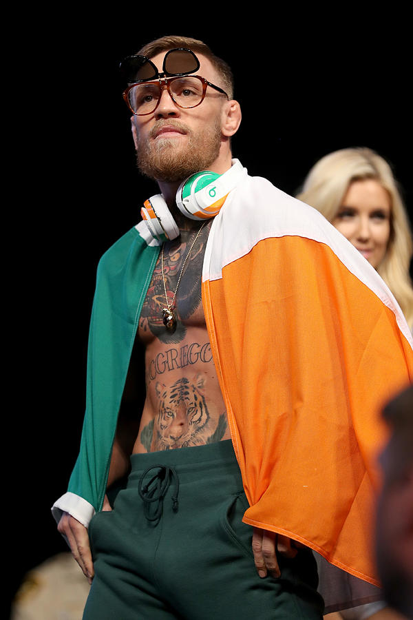Floyd Mayweather Jr. v Conor McGregor - Weigh-in #12 Photograph by Christian Petersen