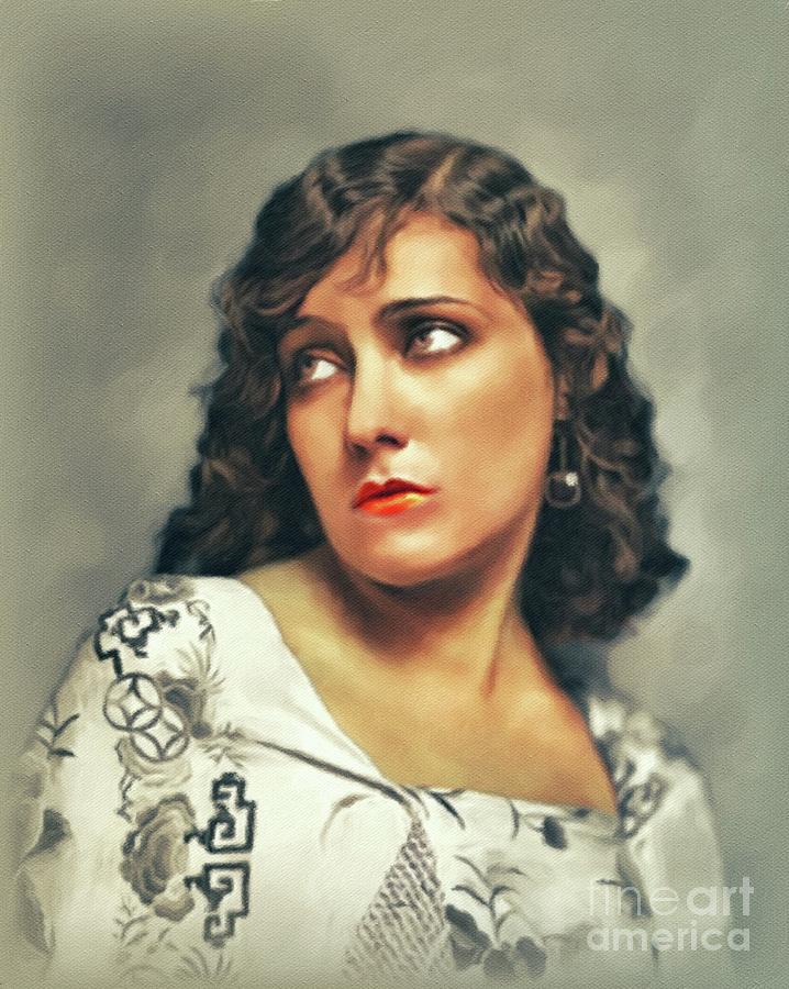 Gloria Swanson, Vintage Actress #12 Painting by Esoterica Art Agency