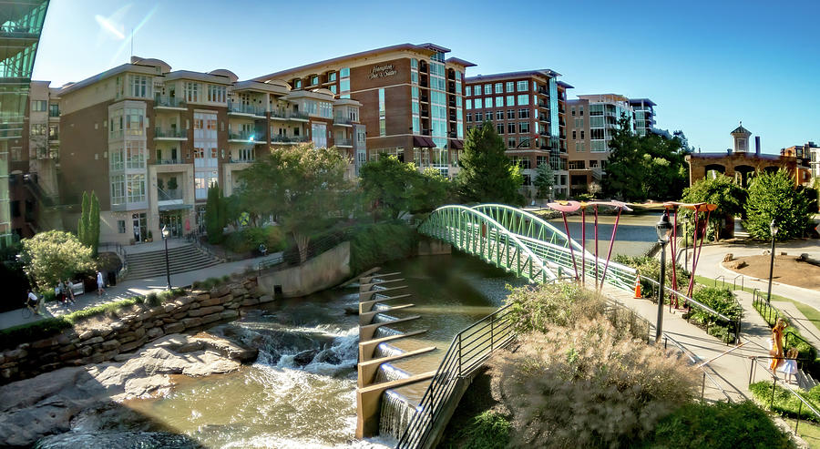 Greenville South Carolina On Reedy River In Downtown #12 Photograph by Alex Grichenko