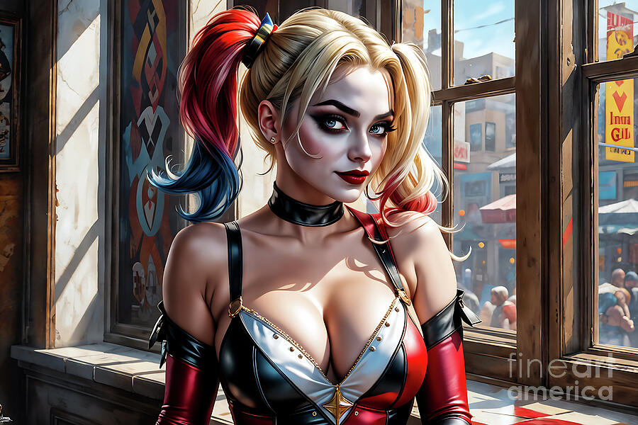 Harley Quinn  #12 Digital Art by Ian Mitchell