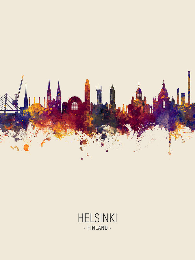 Helsinki Finland Skyline #12 Photograph by Michael Tompsett