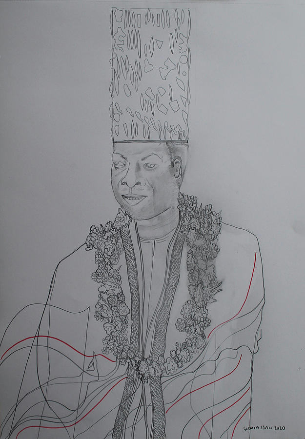 His Royal Highness Kabaka Ssabasajja Ronald Edward Frederick Kimera Muwenda Mutebi II #12 Painting by Gloria Ssali