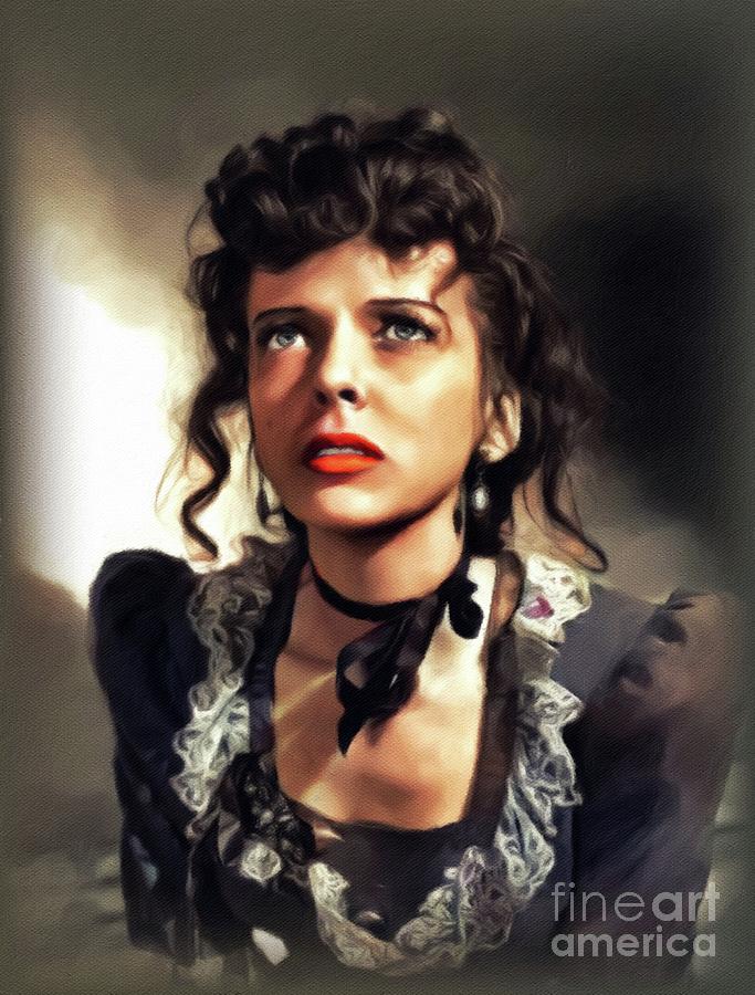 Ida Lupino, Vintage Movie Star #12 Painting by Esoterica Art Agency