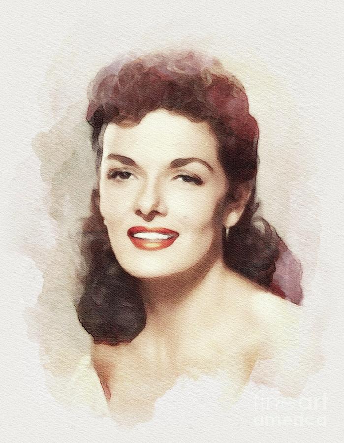 Jane Russell, Movie Legend Painting by John Springfield - Pixels