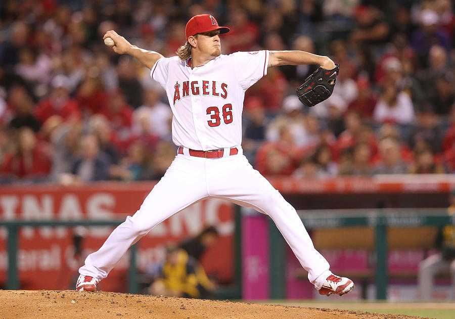 Jered Weaver #12 Photograph by Stephen Dunn