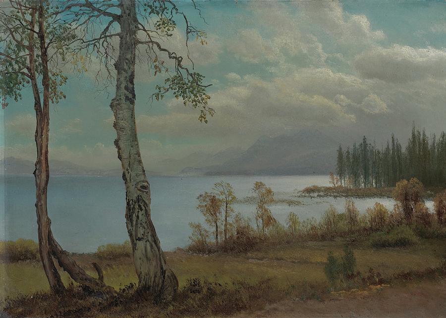 Albert Bierstadt  Painting - Lake Tahoe #12 by Aesthetics Store