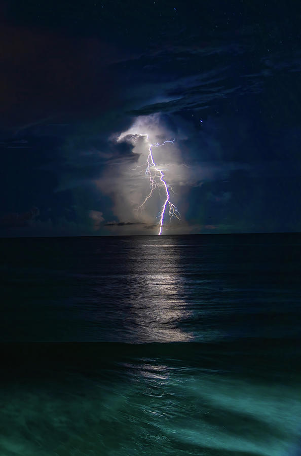 Lightning Storm Off the Coast of Mazatlan Mexico #12 Photograph by Tommy Farnsworth