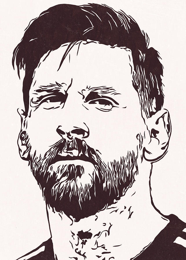 Lionel Messi Artwork Painting by New Art