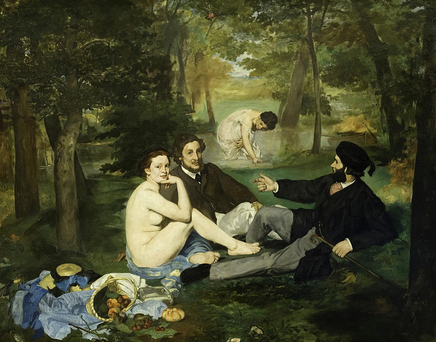 Edouard Manet Painting - Luncheon on the Grass #12 by Edouard Manet