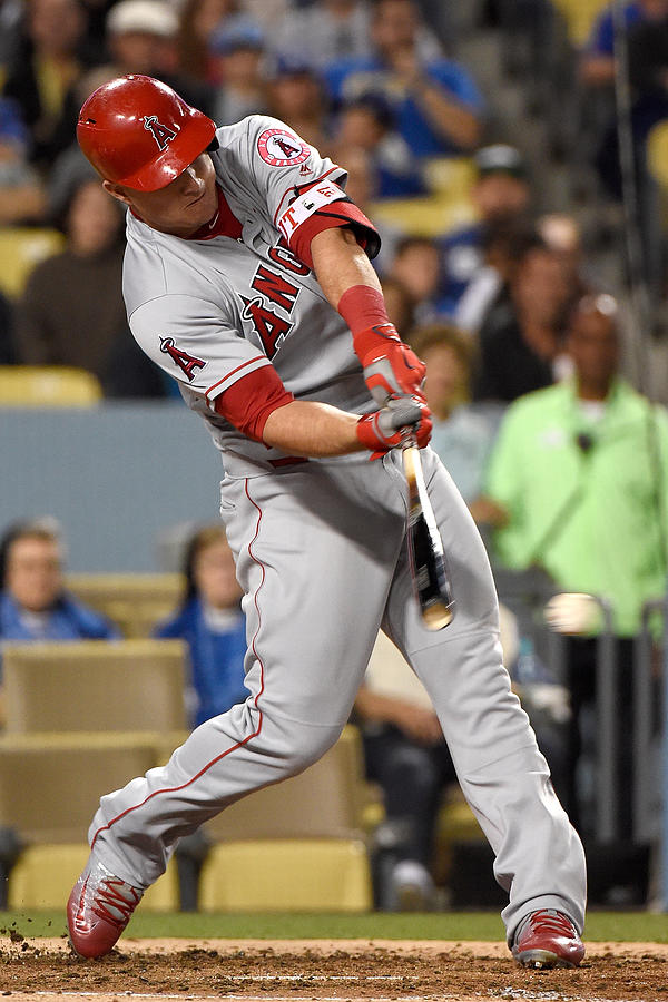 Mike Trout #12 Photograph by Lisa Blumenfeld