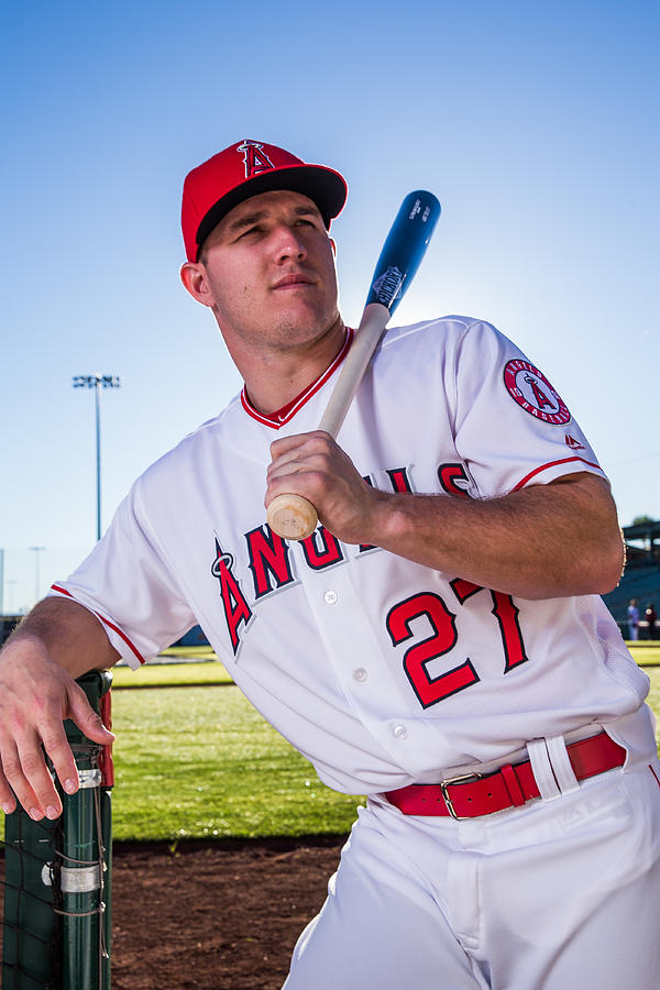 Mike Trout #12 Photograph by Rob Tringali