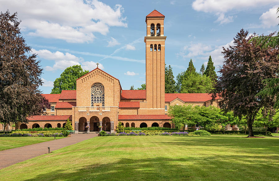 Mt Angel Abbey And Grounds Oregon Photograph By Gino Rigucci Fine   12 Mt Angel Abbey And Grounds Oregon Gino Rigucci 