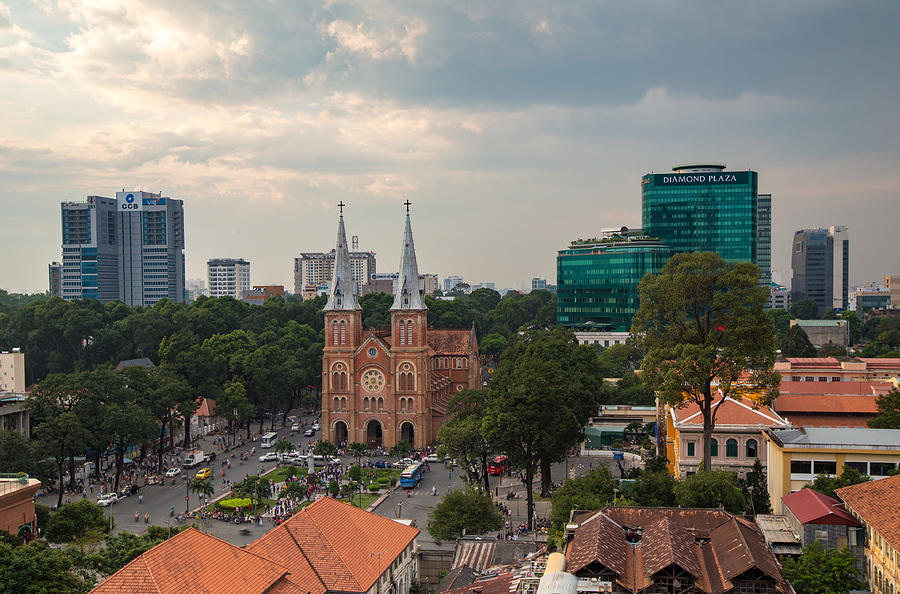 Notre-Dame Cathedral Basilica of Saigon, officially Cathedral Basilica of Our Lady of The Immaculate Conception is a cathedral located in the downtown of Ho Chi Minh City, Vietnam #12 Photograph by Ho Ngoc Binh