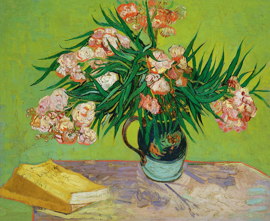 Vincent Van Gogh Painting - Oleanders by Vincent van Gogh by Mango Art