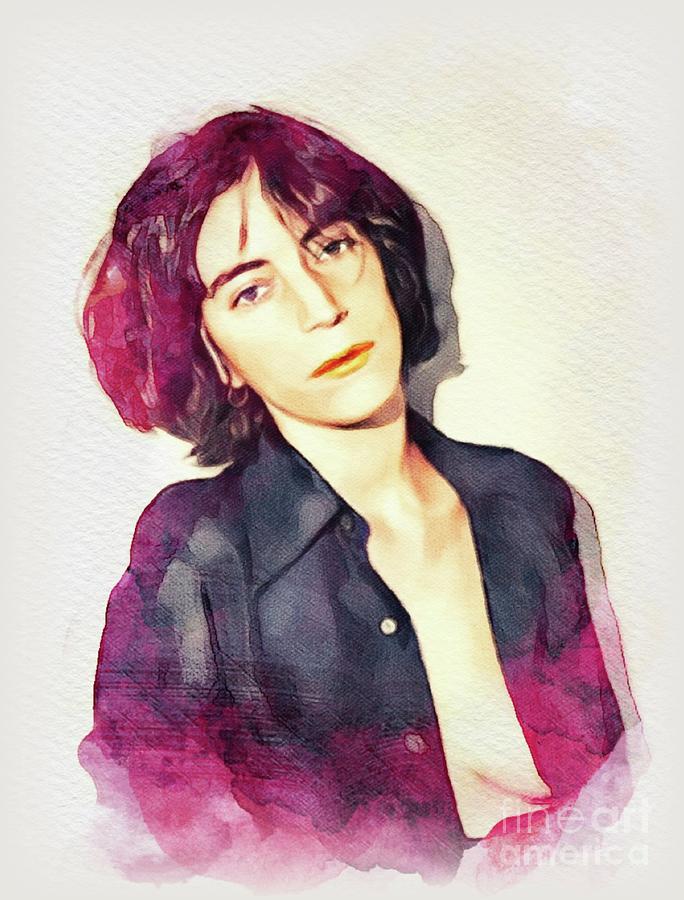 Patti Smith, Music Legend Painting by Esoterica Art Agency Fine Art