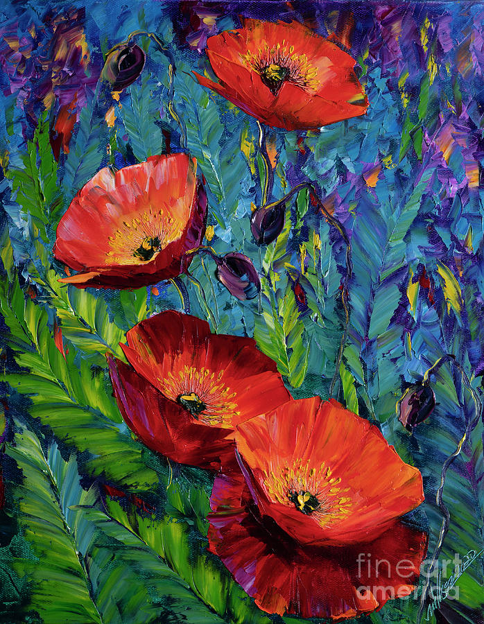 poppy flower painting