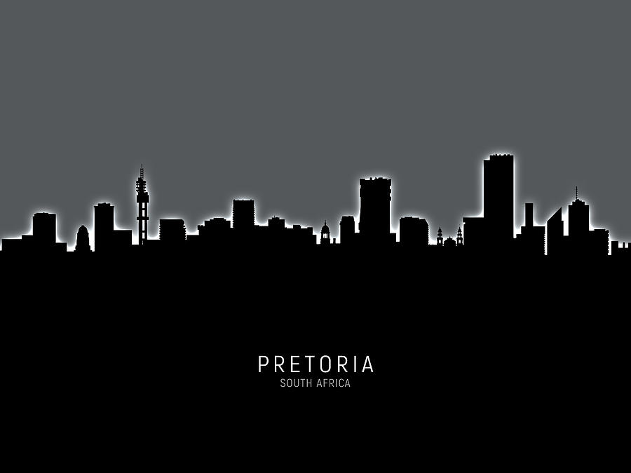 Pretoria South Africa Skyline Digital Art By Michael Tompsett - Pixels