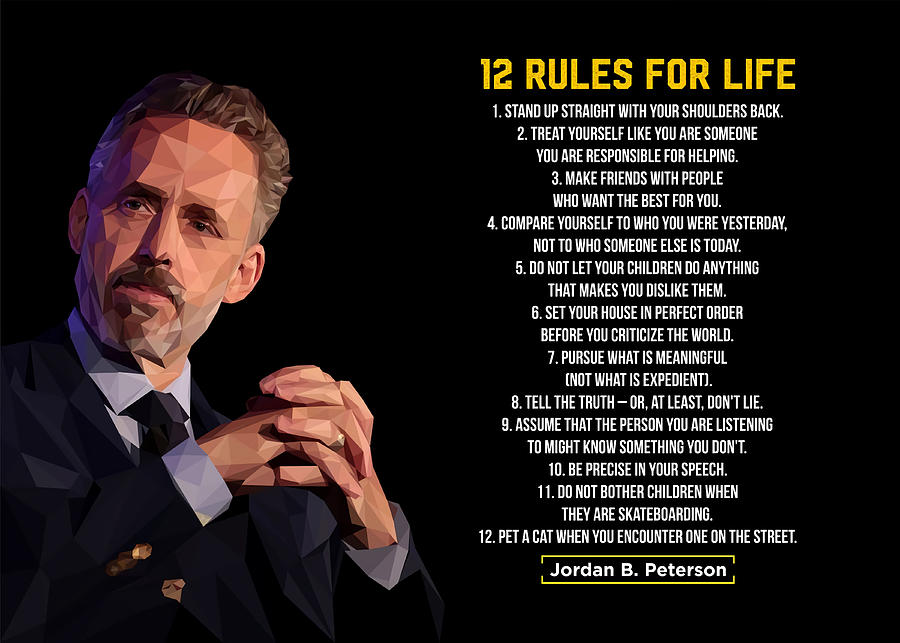 12 rules of life Poster Painting by Brandon Clarke - Fine Art America