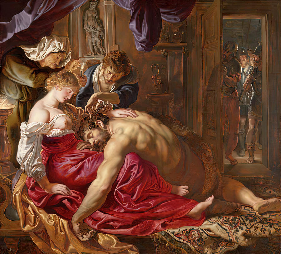 Samson and Delilah #12 Painting by Peter Paul Rubens