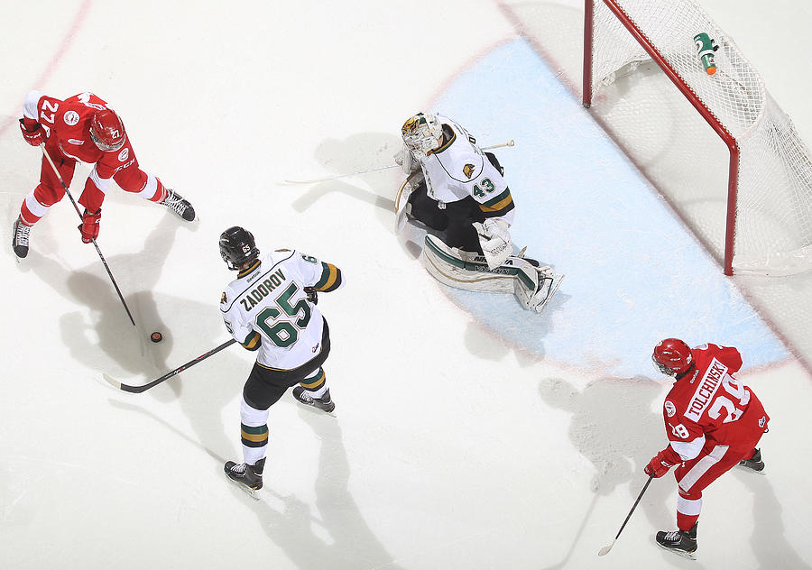Sault Ste. Marie Greyhounds v London Knights Photograph by Claus Andersen