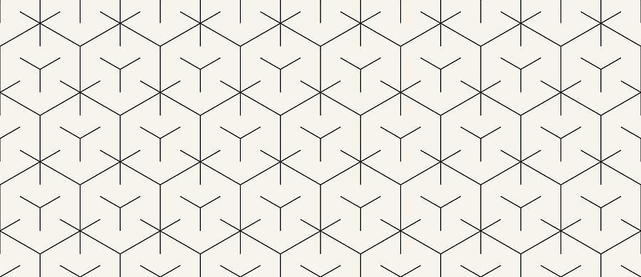 Seamless Geometric Vector Pattern #12 Drawing by Lasagnaforone