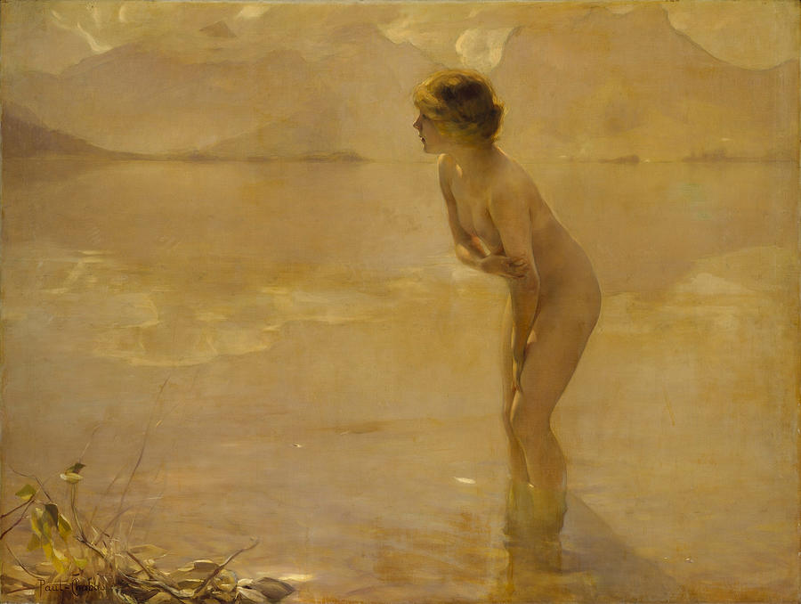 Paul Chabas Painting - September Morn #12 by Paul Chabas