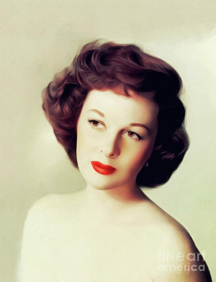 Susan Hayward, Vintage Actress #12 Painting by Esoterica Art Agency