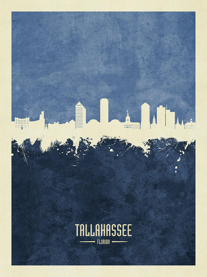 Tallahassee Florida Skyline #12 Digital Art by Michael Tompsett