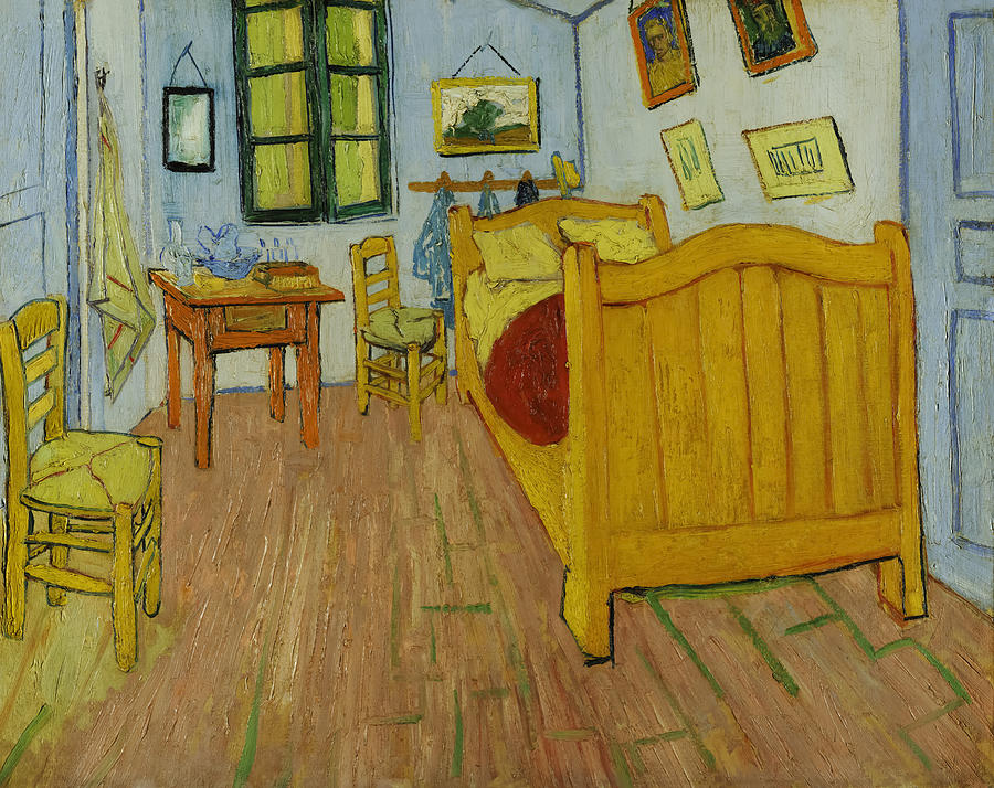 Vincent Van Gogh Painting - The bedroom by Vincent van Gogh by Mango Art