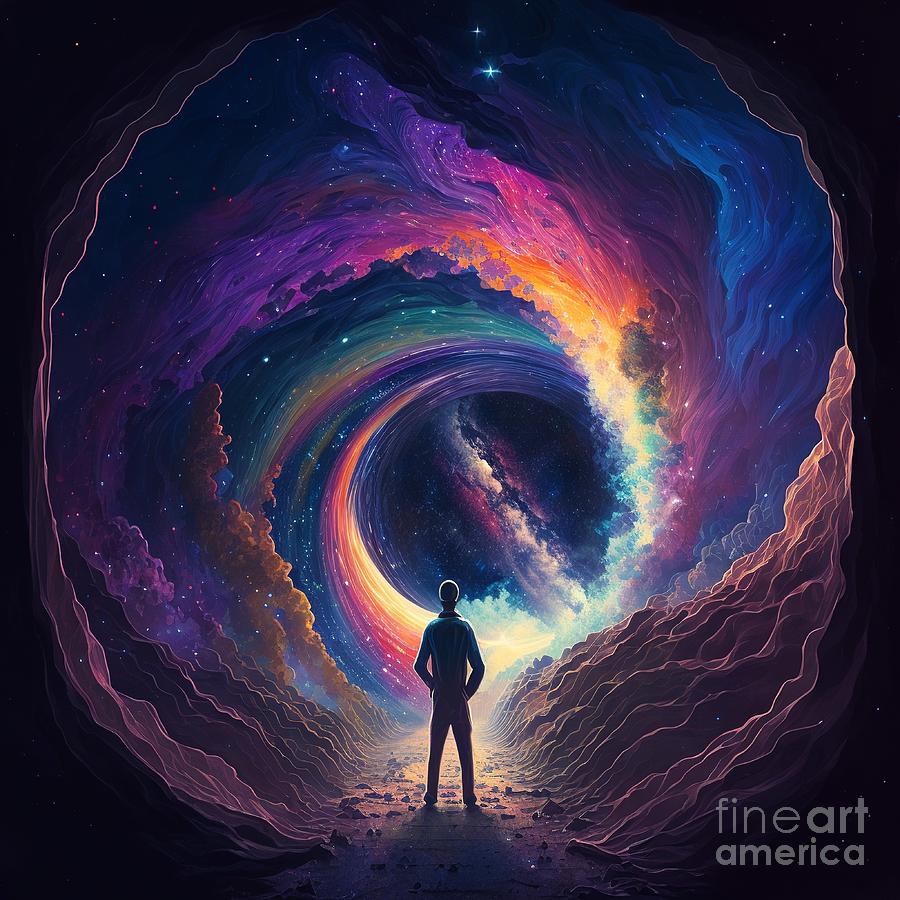 The infinity of space colorful Digital Art by Somsong Artist - Fine Art ...