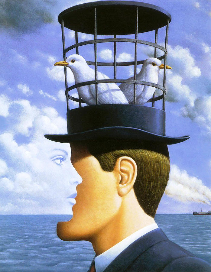 The Most Famous Paintings by Rene Magritte #12 Painting by Linda ...