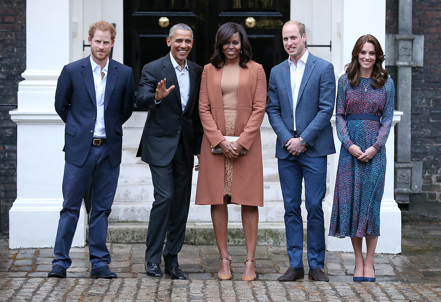 The Obamas Dine At Kensington Palace #12 Photograph by Chris Jackson