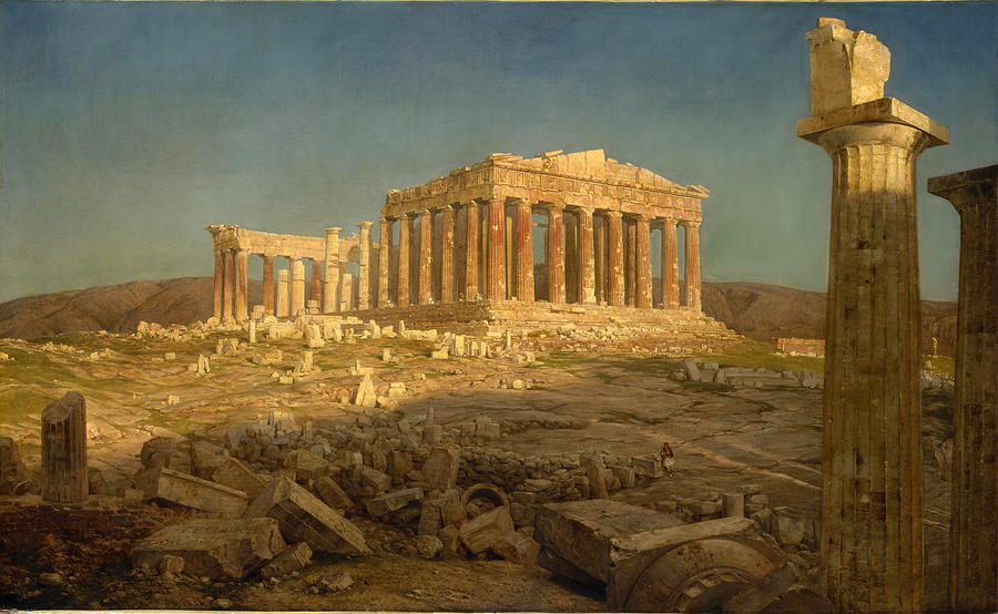 The Parthenon #12 Painting by Frederic Edwin Church
