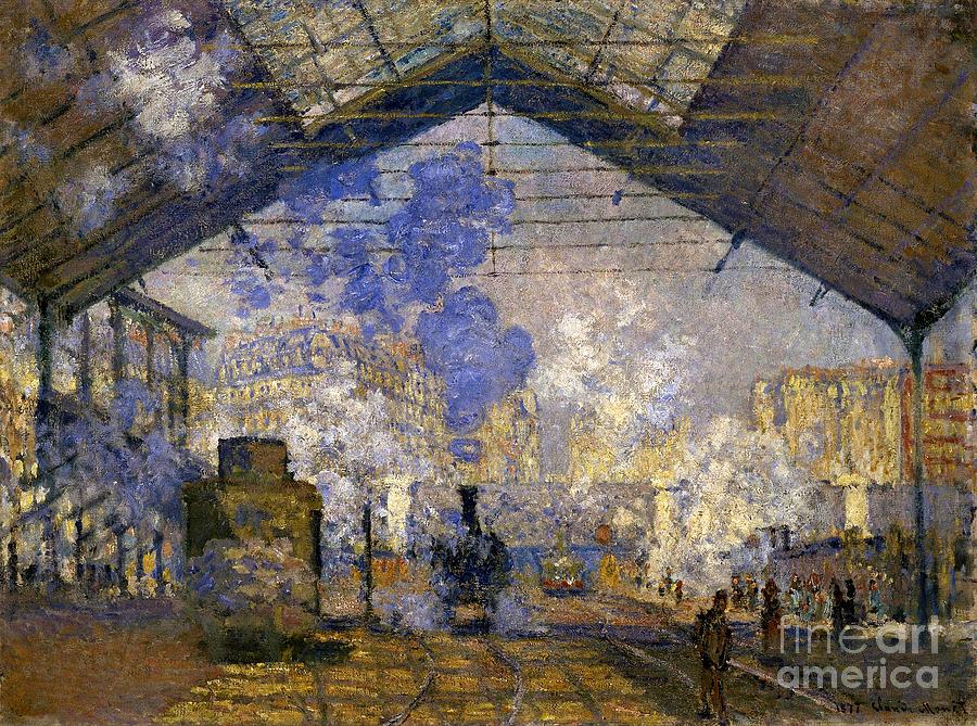 The Saint-Lazare Station #12 Painting by Claude Monet