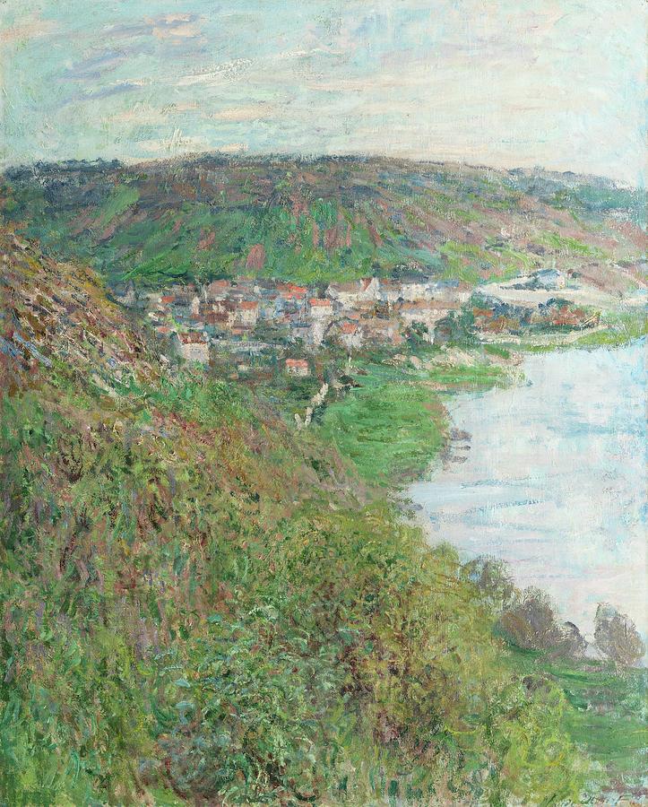 View of Vetheuil #11 Painting by Art Dozen