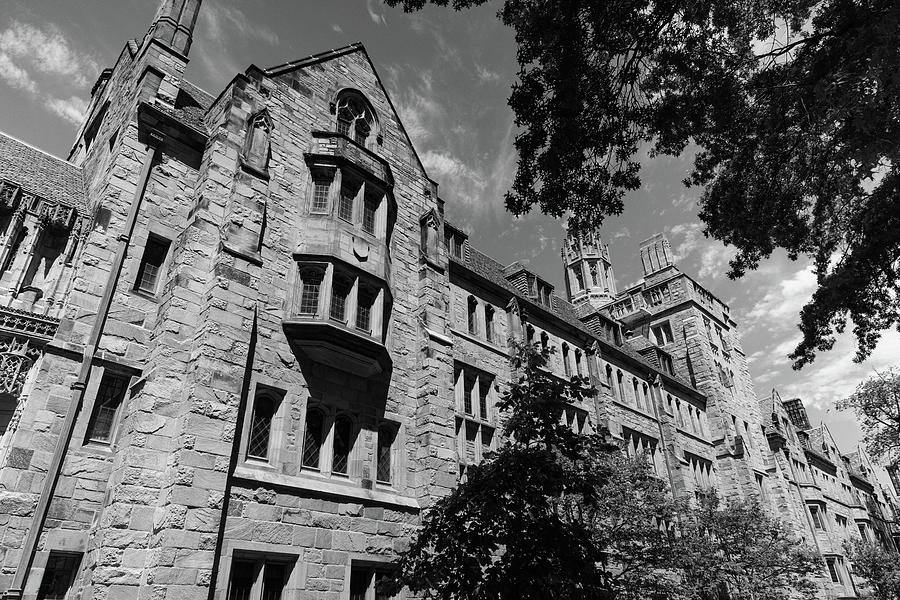 Yale University building in black and white #12 Photograph by Eldon McGraw