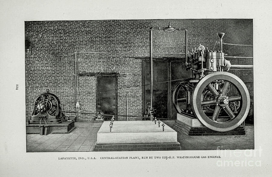 125 H. P. Westinghouse Gas Engines Ab5 Photograph