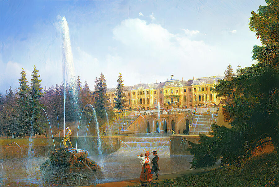 Fountain Painting - Ivan Aivazovsky #125 by Ivan Aivazovsky