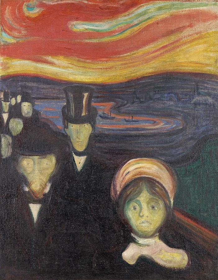Anxiety  Painting by Edvard Munch