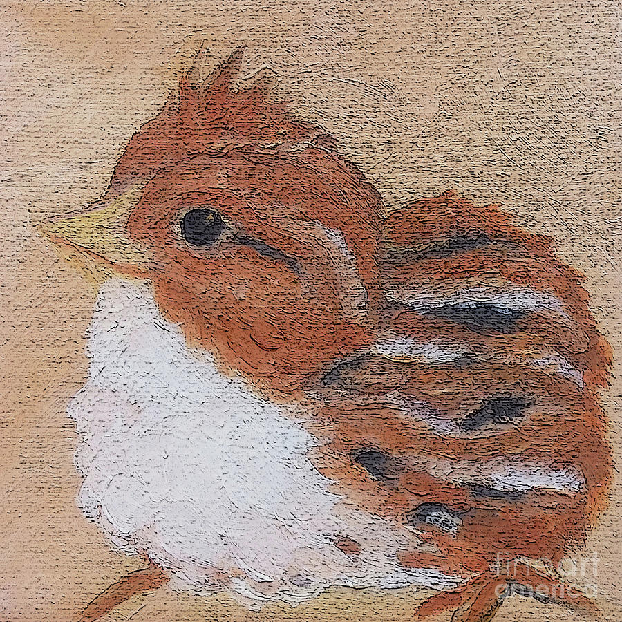 13 Baby Quail Painting by Victoria Page