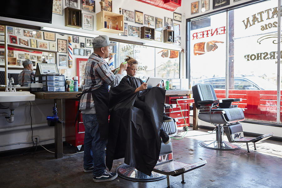 Barber shop #13 Photograph by Tony Garcia