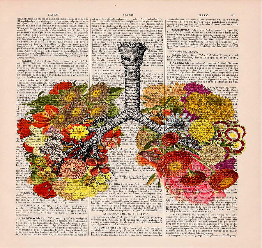 Bones and Botany Painting by Issam Lachtioui - Fine Art America