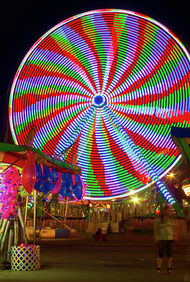 Colorful Ferris Wheel Photograph by Mark Chandler - Fine Art America