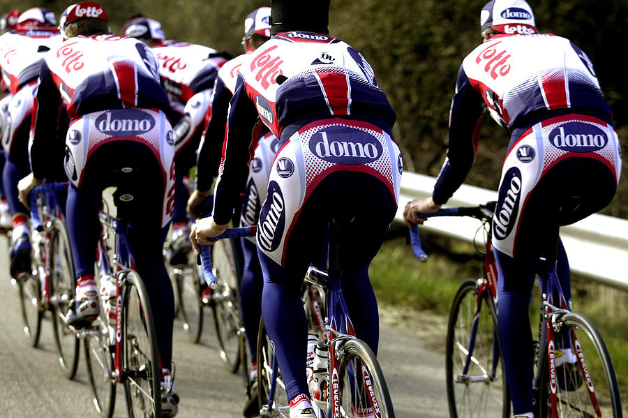 Cycling : Stage Team  Lotto Domo #13 Photograph by Tim de Waele