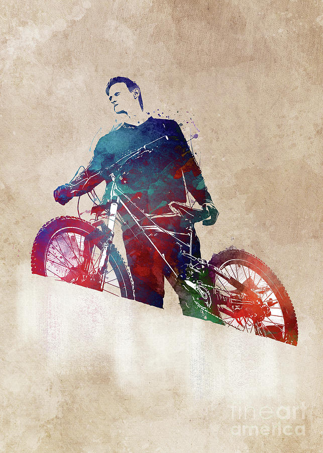 Cycling Bike sport art #cycling #sport #13 Digital Art by Justyna Jaszke JBJart